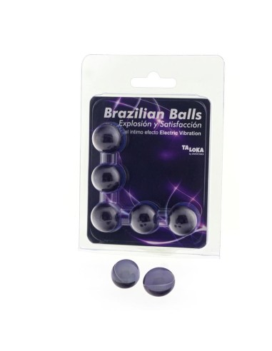 Set 5 Brazilian Balls Gel Efecto Electric Vibracion