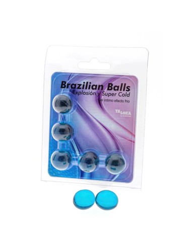 Set 5 Brazilian Balls Gel Excitante Efecto Frio