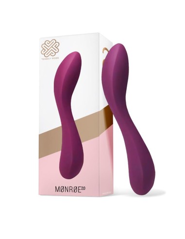 Monroe 20 Vibrador Silicona Liquida Inyectada USB Purpura