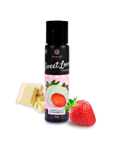 Sweet Love Lubricante Fresa Chocolate Blanco 60 ml