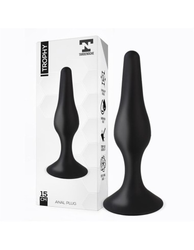 Trophy Plug Anal 15 cm Silicona Negro