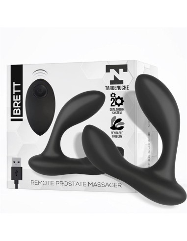 Brett Masajeador Prostatico Control Remoto USB Silicona Liquida