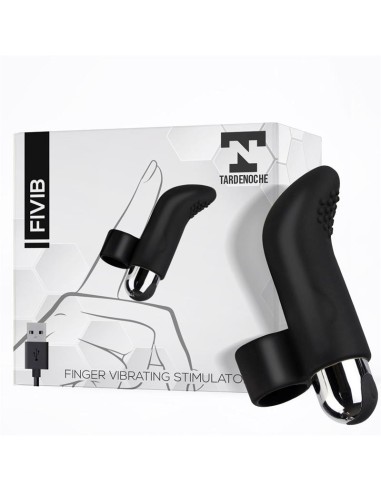 Fivib Estimulador de Dedo USB Silicona Negro