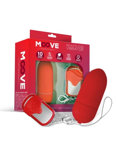 Huevo Vibrador con Control Remoto Rojo