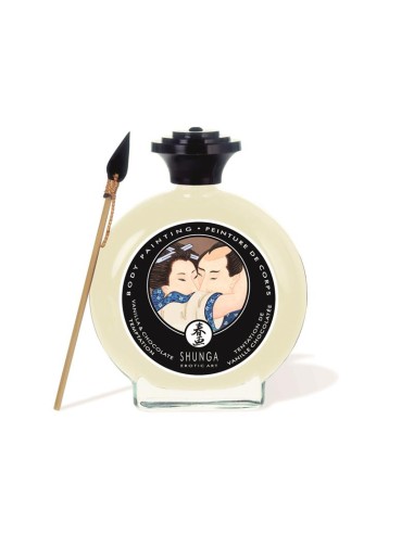 Shunga Pintura Besable Sabor Chocolate Blanco y Vainilla