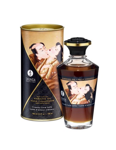 Shunga Aceite de Masaje Efecto Calor Aroma a Creamy Latte