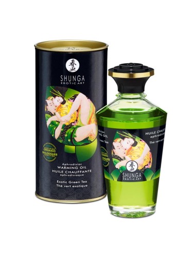 Shunga Aceite Afrodisiaco de Masaje Aroma Te Verde