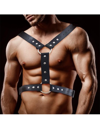 Fabrio Arnes Masculino para Bondage Cuero Vegano