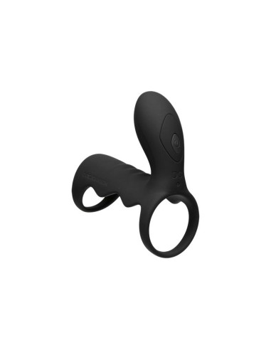 Jaula para el Pene con Vibracion y Control Remoto Negro