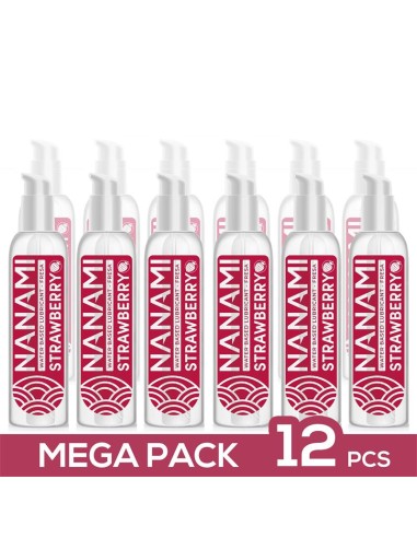 Pack de 12 Lubricante Base Agua Fresa 150 ml