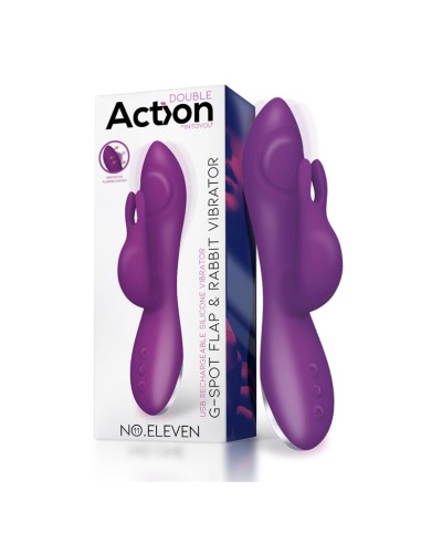 No Eleven Vibrador con Conejito Punto G y Fucion de Pulsacion USB Margnetico Silicona