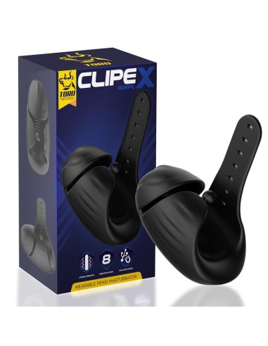 Clipex Masturbador Masculino Ajustable con Sistema de Clip Silicona Premium USB Magnetico