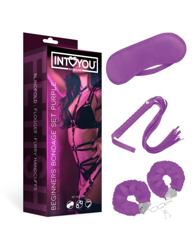 Set de Bondage para Principiantes Beginners 3 Piezas Purpura