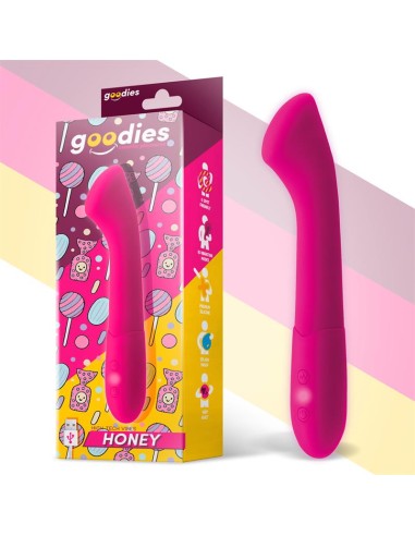 Honey Vibrador Punto G Silicona USB Fuchsia