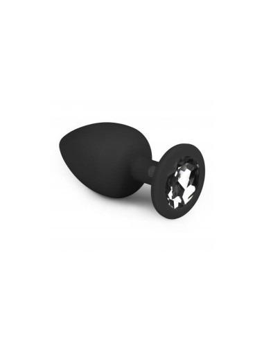 Plug Grande Con Diamante Negro