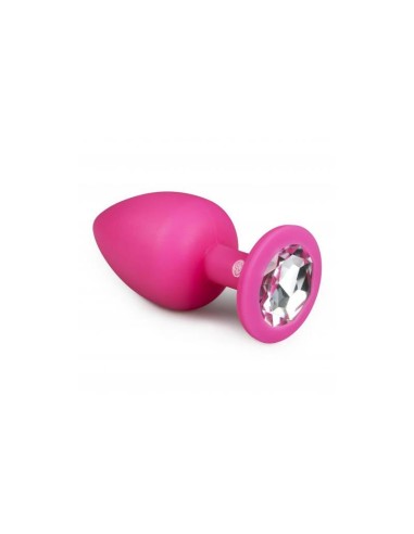 Plug con Diamante Grande Rosa