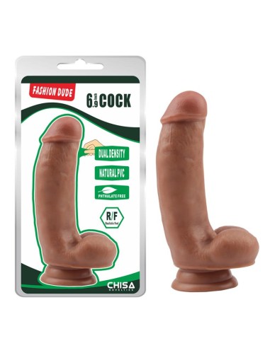 Dildo Dual Density Fashion Dude 69 Bronceado