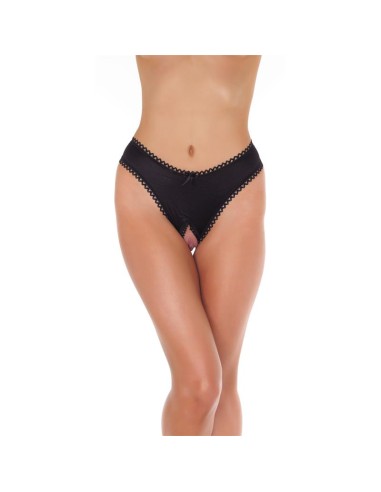 Rimba Amorable Tanga Abierto Color Negro Talla unica