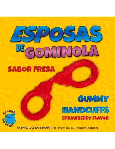 Esposas de Gominola Sabor Fresa Roja|A Placer