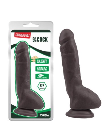 Fashion Dude Dildo Dual Density 23 cm x 43 cm Marron