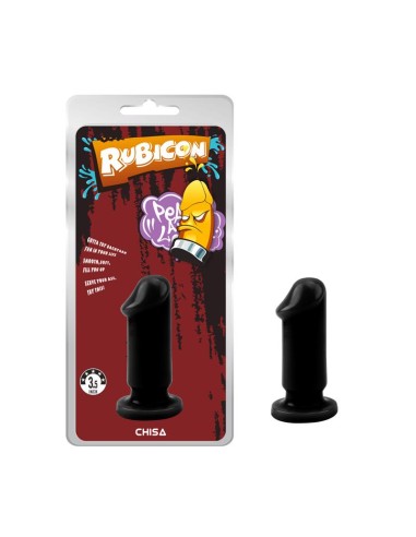 Plug Anal Evil Talla S 9 x 33 cm Negro