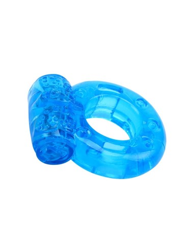 Anillo para el Pene y Vibracion 18 cm Azul