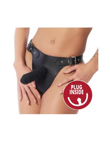 Arnes Ajustable con Dildo interior y exterior