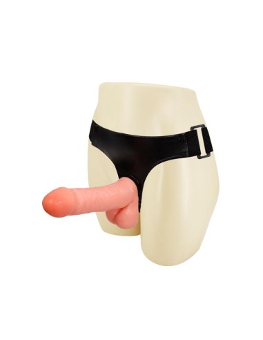 Arnes con Dildo y Testiculos 175 cm