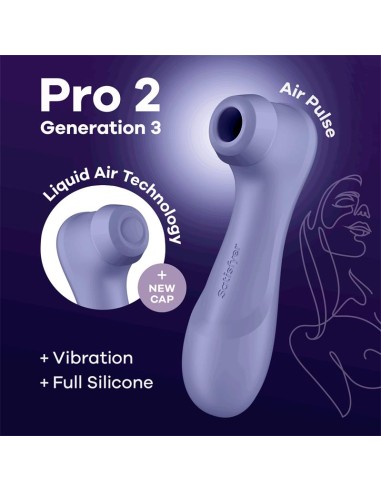 Pro 2 Gen 3 Liquid Air Technology Succión y Vibración Lilac|A Placer