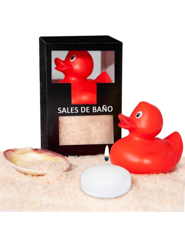 Set Sales Bano Vainilla Pato Vela y Concha 150gr