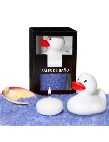 Set Sales Bano Aroma Lavanda Pato Vela y Concha 150gr