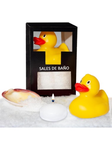 Set Sales Bano Aroma Coco Pato Vela y Concha 150 gr