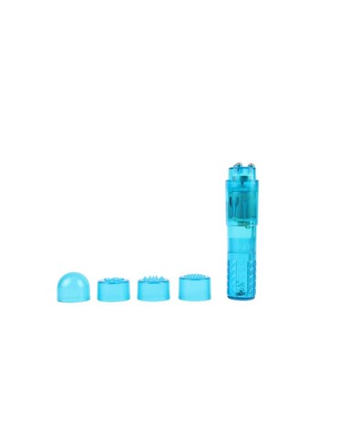 Mini Masajeador 3 Cabezales Azul|A Placer