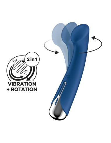 Spinning G-Spot 1 Vibrador y Rotador Azul|A Placer