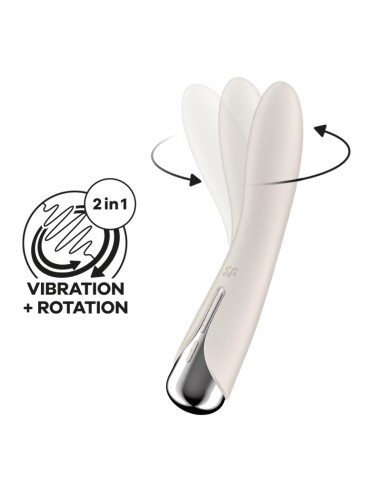Spinning Vibe 1 Vibrador y Rotador Beige|A Placer