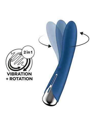 Spinning Vibe 1 Vibrador y Rotador Azul|A Placer