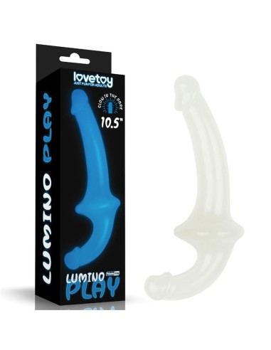 Dildo doble Lumino Play Luz Azul 10.5|A Placer