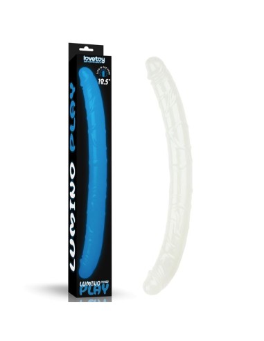 Dildo Doble Lumino Luz Azul 18.5|A Placer