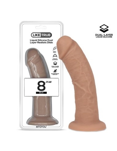 Dildo Realista Silicona Líquida Dual Layer 8.25|A Placer