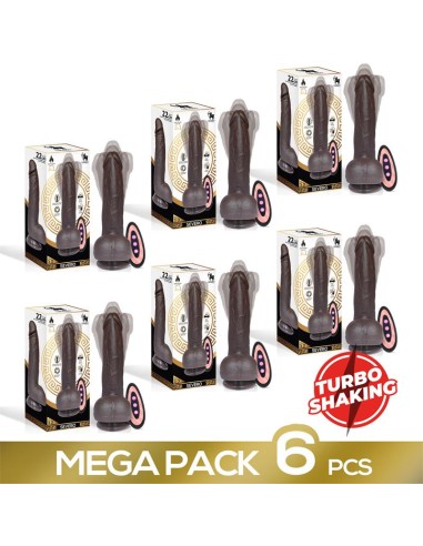 Pack de 6 Severo Dildo Realista Turbo Shaking Thrusting, Rotación 360º y control Remoto|A Placer