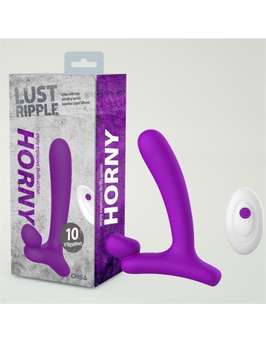 Horny Hunter Plug Anal con Vibracion y Control Remoto Silicona Liquida USB